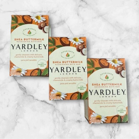 3 Yardley® London Shea Buttermilk Bar Soap NOURISHING Bath BAR 4.25oz - Picture 11 of 11
